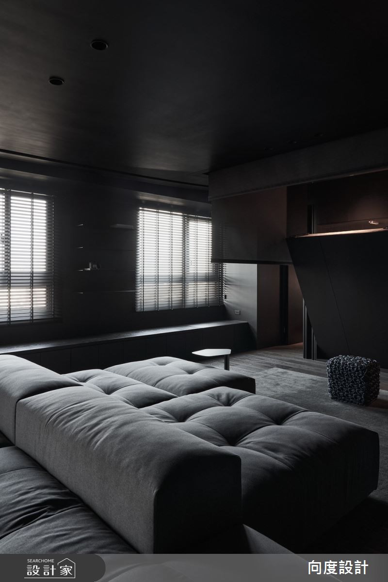 40坪新成屋(5年以下)＿現代風客廳案例圖片＿向度設計＿向度_光與暗之9