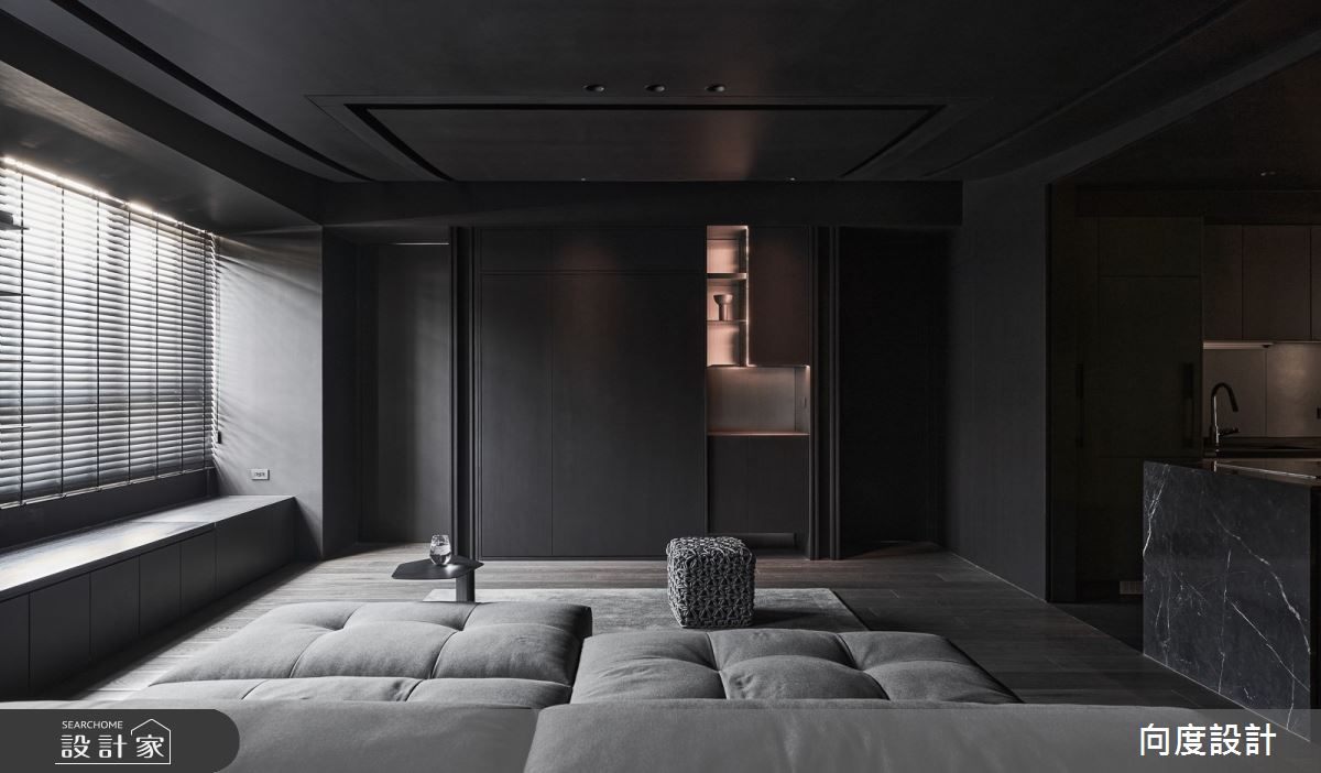 40坪新成屋(5年以下)＿現代風客廳案例圖片＿向度設計＿向度_光與暗之14