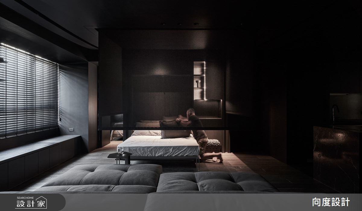 40坪新成屋(5年以下)＿現代風客廳案例圖片＿向度設計＿向度_光與暗之15