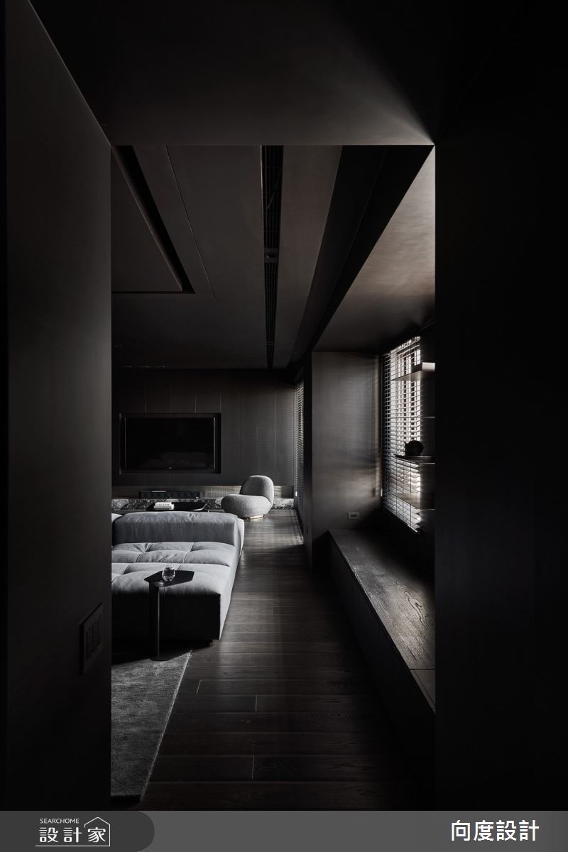 40坪新成屋(5年以下)＿現代風客廳案例圖片＿向度設計＿向度_光與暗之27