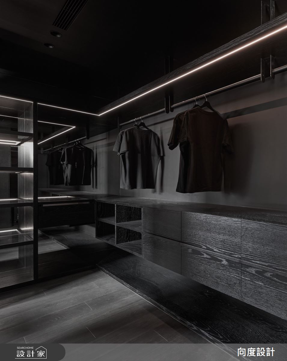 40坪新成屋(5年以下)＿現代風更衣間案例圖片＿向度設計＿向度_光與暗之38