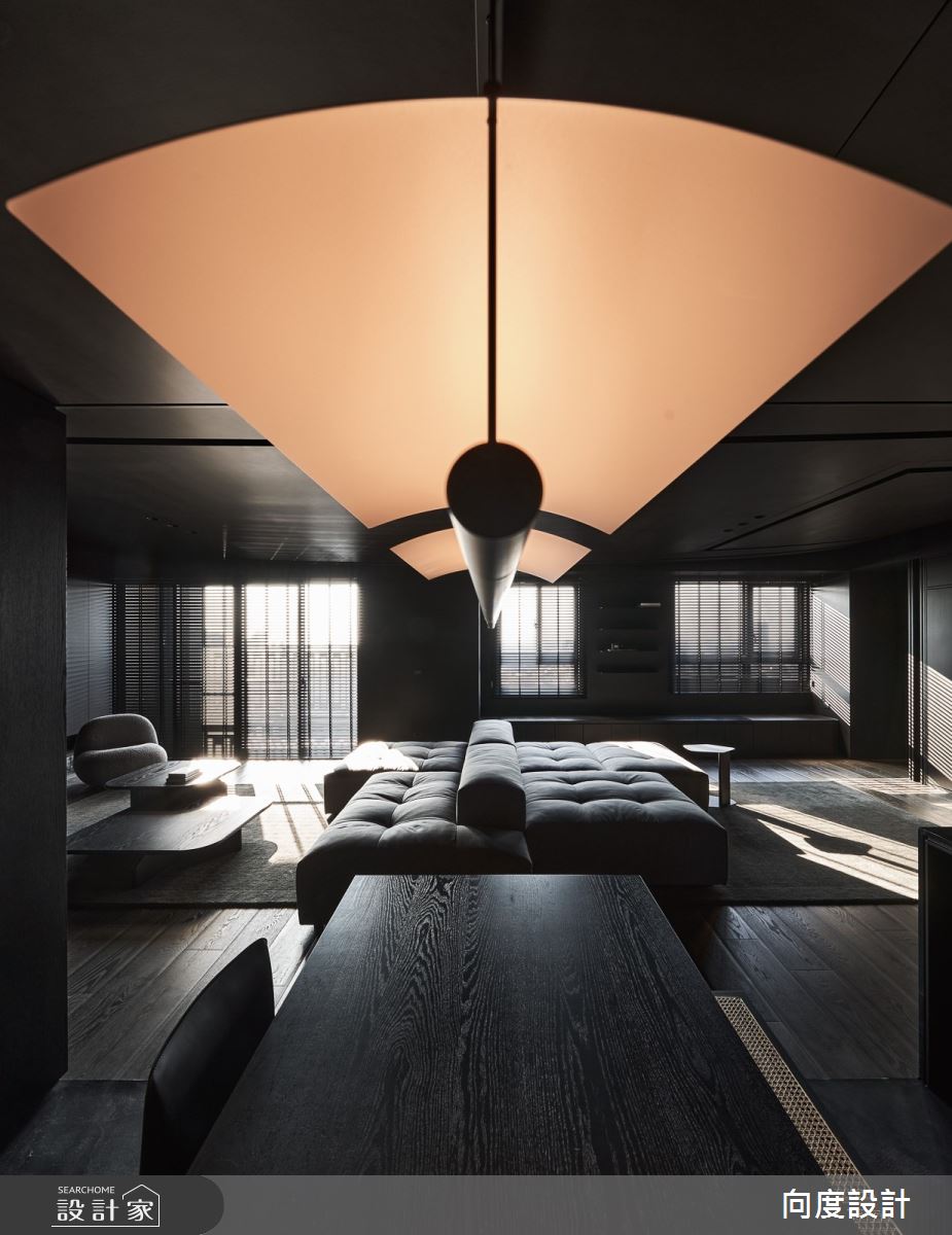 40坪新成屋(5年以下)＿現代風客廳案例圖片＿向度設計＿向度_光與暗之5