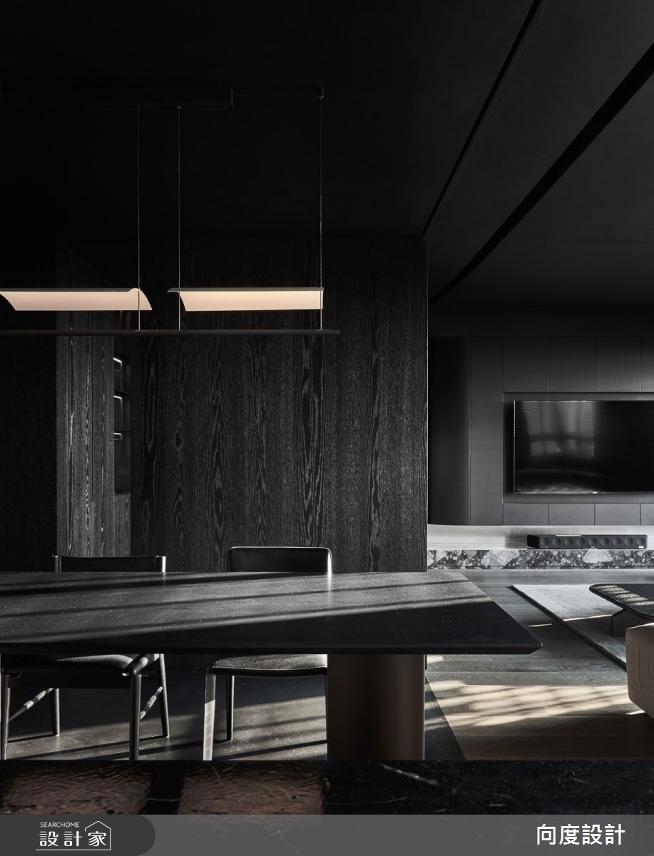 40坪新成屋(5年以下)＿現代風餐廳案例圖片＿向度設計＿向度_光與暗之25