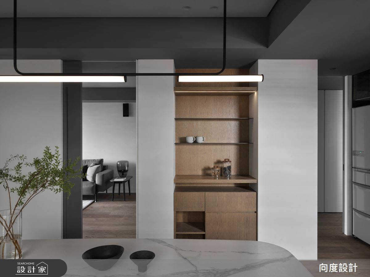 中古屋(5~15年)＿現代風餐廳案例圖片＿向度設計＿向度_灰色空間之8