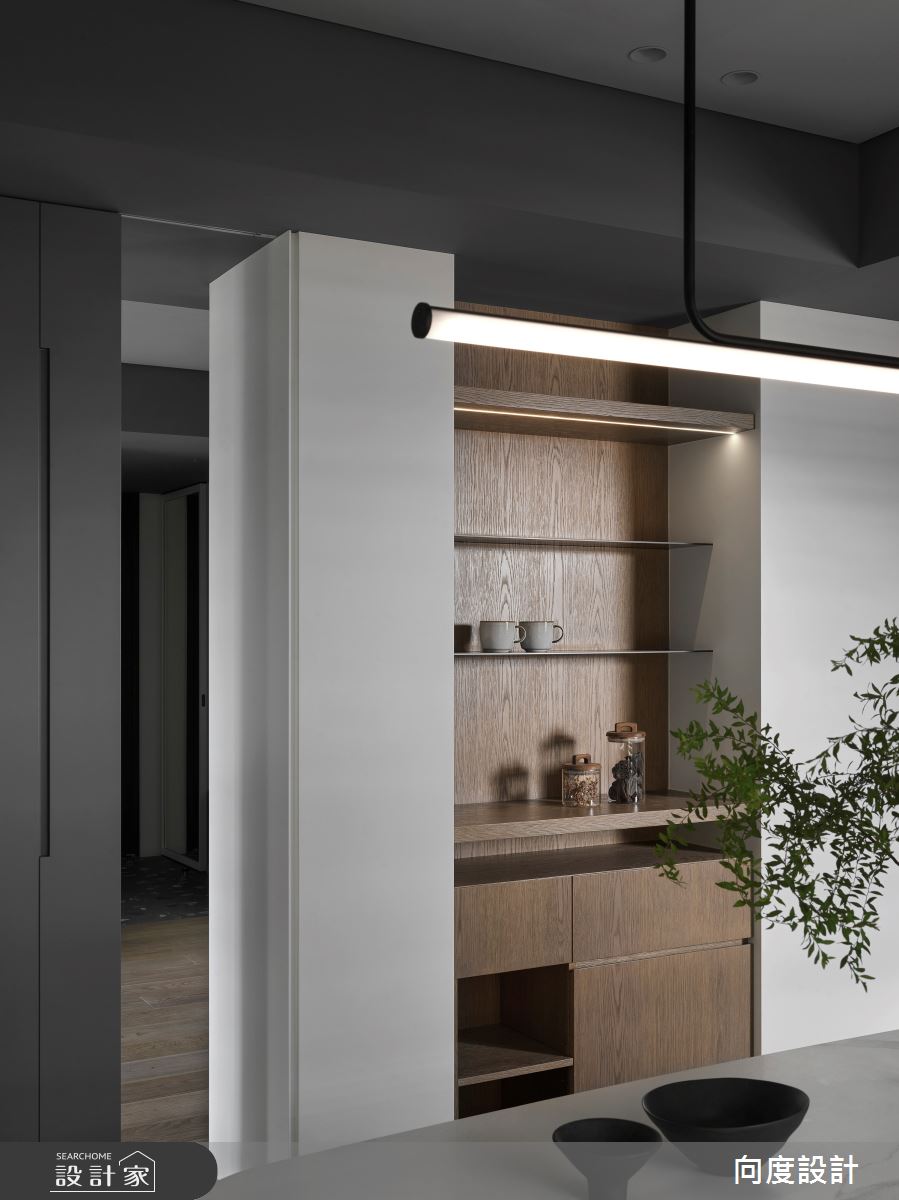 中古屋(5~15年)＿現代風餐廳案例圖片＿向度設計＿向度_灰色空間之10