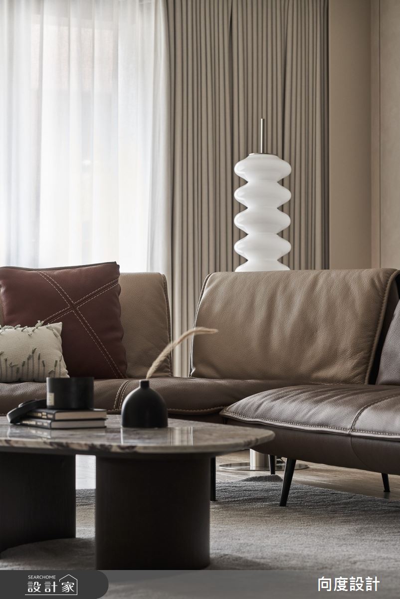 40坪毛胚屋＿現代風客廳案例圖片＿向度設計＿向度_被大地擁抱之8