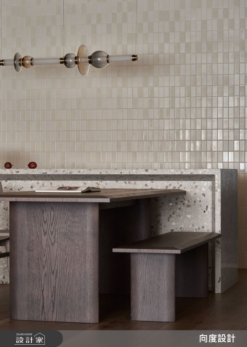 40坪毛胚屋＿現代風餐廳中島案例圖片＿向度設計＿向度_被大地擁抱之13