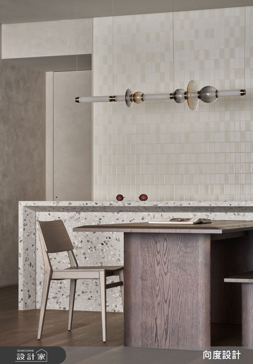 40坪毛胚屋＿現代風餐廳中島案例圖片＿向度設計＿向度_被大地擁抱之12