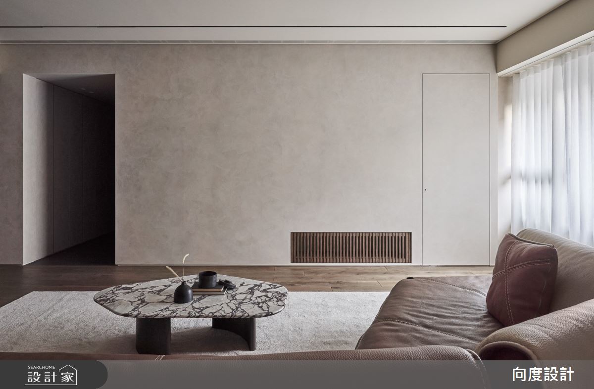 40坪毛胚屋＿現代風客廳案例圖片＿向度設計＿向度_被大地擁抱之10