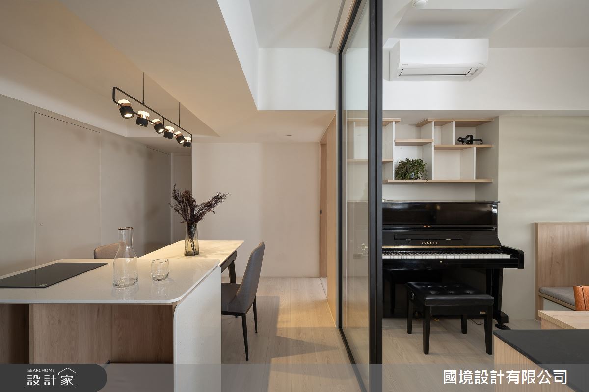 35坪中古屋(5~15年)＿現代風餐廳案例圖片＿國境設計有限公司＿國境設計中心—圓與角的對話之2