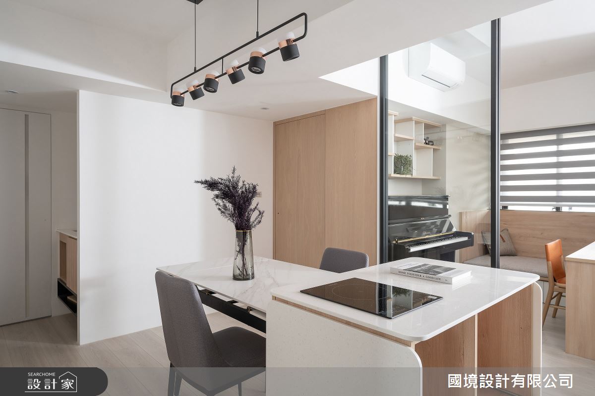 35坪中古屋(5~15年)＿現代風餐廳案例圖片＿國境設計有限公司＿國境設計中心—圓與角的對話之4