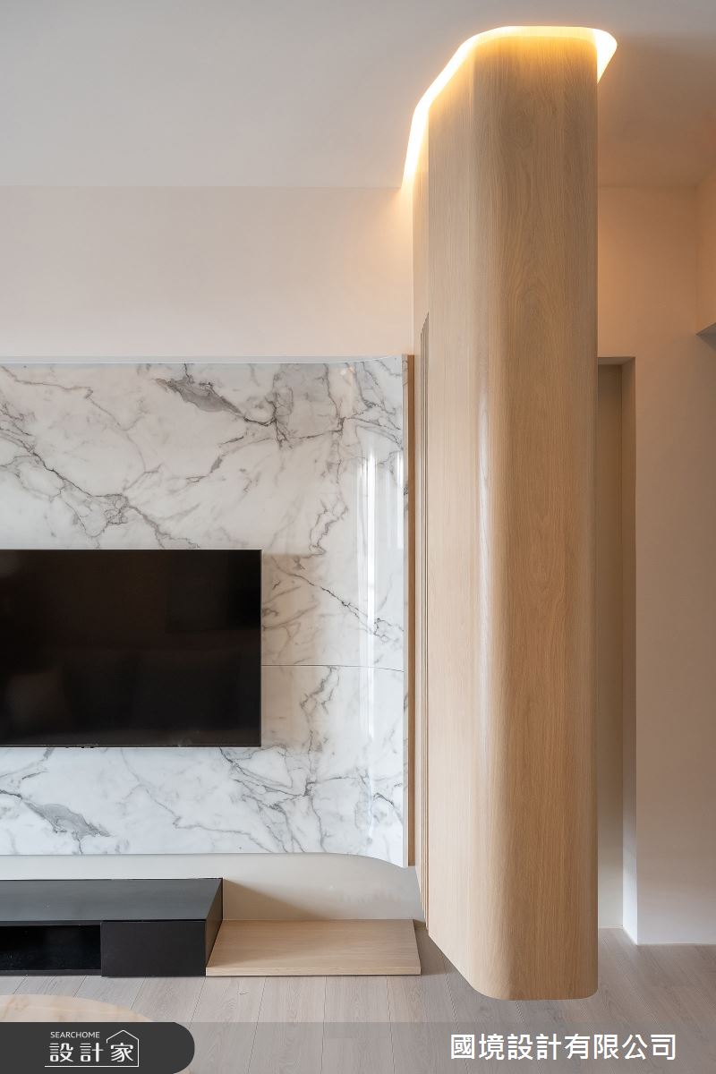 35坪中古屋(5~15年)＿現代風客廳案例圖片＿國境設計有限公司＿國境設計中心—圓與角的對話之7