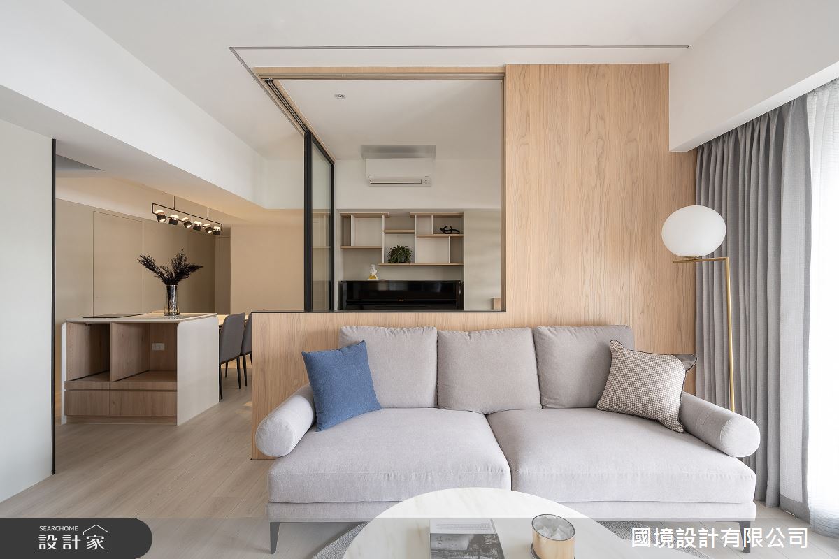 35坪中古屋(5~15年)＿現代風客廳案例圖片＿國境設計有限公司＿國境設計中心—圓與角的對話之8