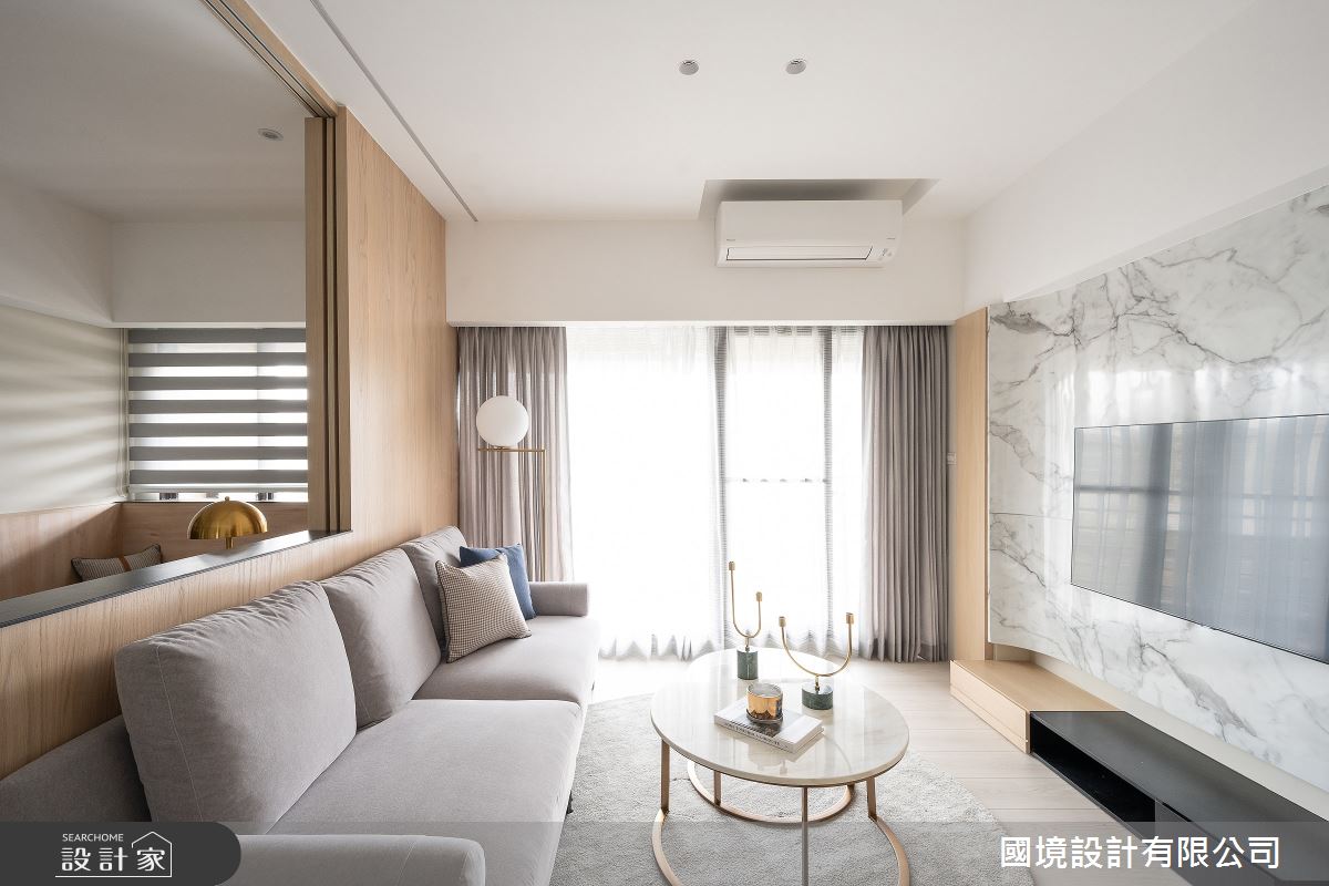 35坪中古屋(5~15年)＿現代風客廳案例圖片＿國境設計有限公司＿國境設計中心—圓與角的對話之9