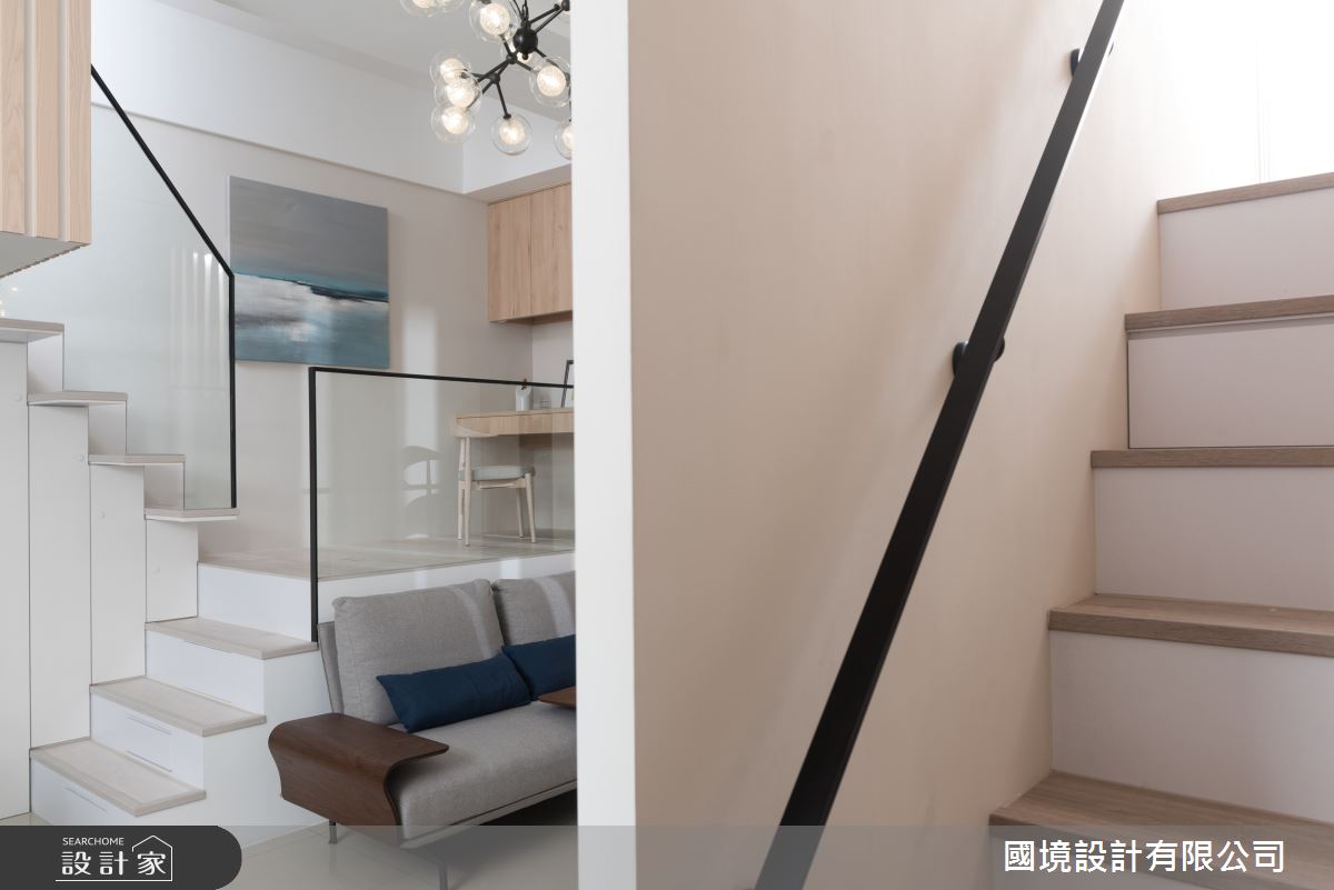 55坪新成屋(5年以下)＿現代風樓梯案例圖片＿國境設計有限公司＿國境設計中心—負數之21