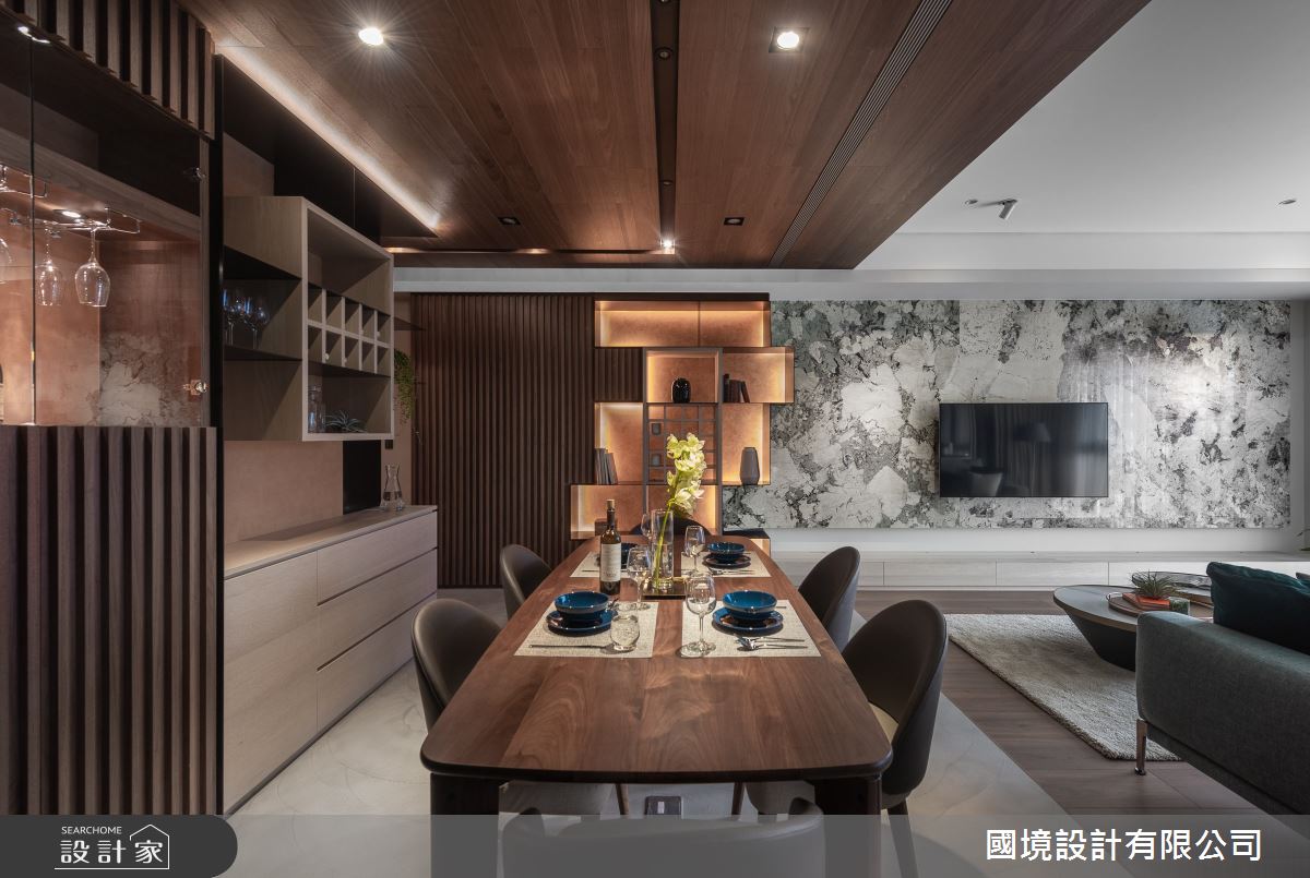 55坪新成屋(5年以下)＿現代風客廳餐廳案例圖片＿國境設計有限公司＿國境設計中心—相接之5