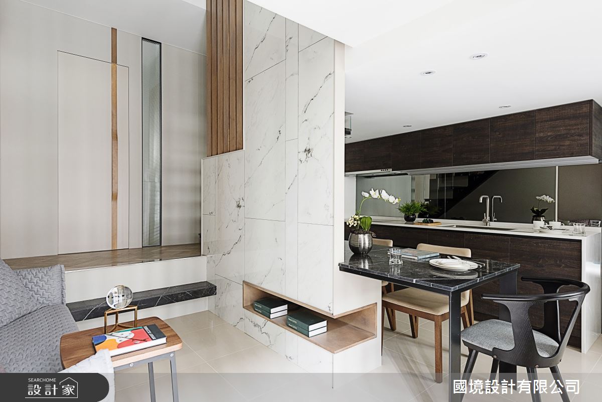 23坪新成屋(5年以下)＿現代風客廳餐廳案例圖片＿國境設計有限公司＿國境設計中心—堆疊之3