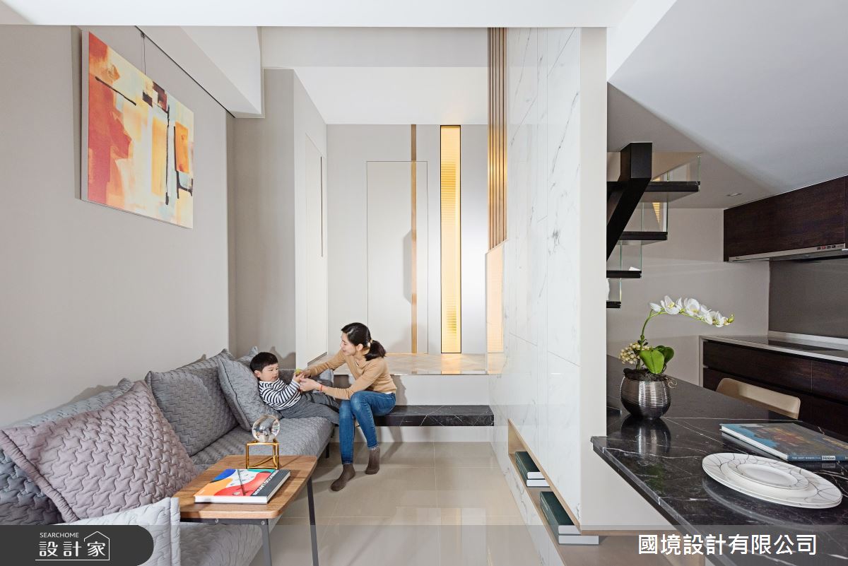 23坪新成屋(5年以下)＿現代風客廳案例圖片＿國境設計有限公司＿國境設計中心—堆疊之6