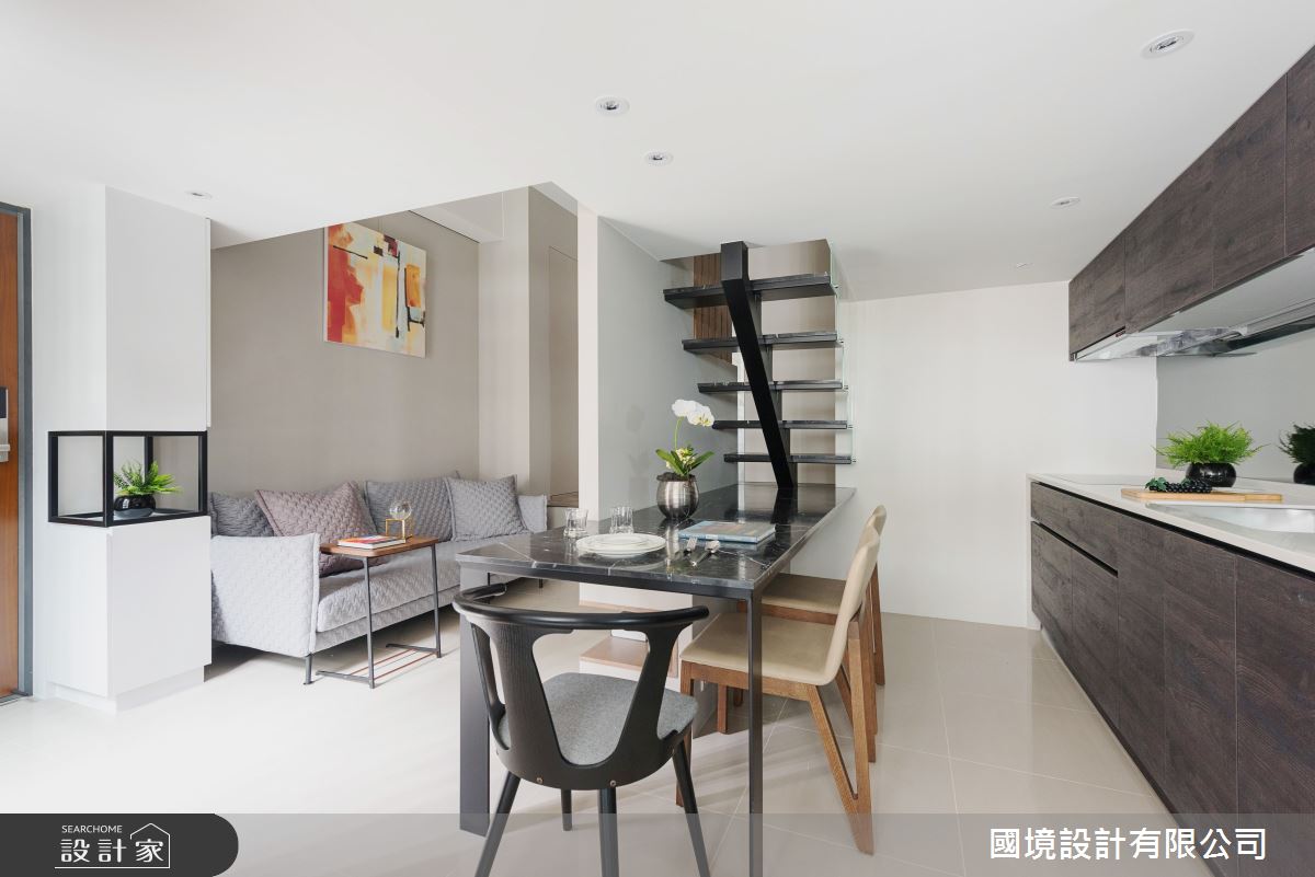 23坪新成屋(5年以下)＿現代風客廳餐廳案例圖片＿國境設計有限公司＿國境設計中心—堆疊之7