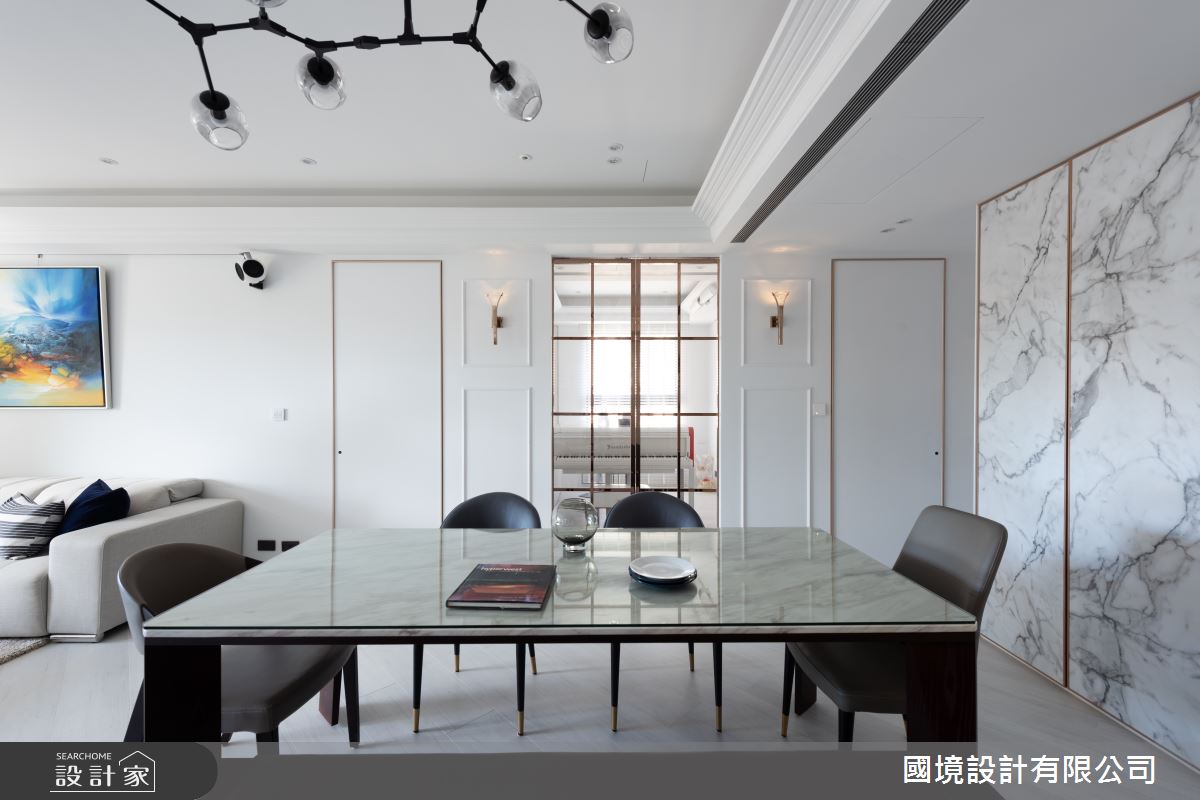 40坪新成屋(5年以下)＿混搭風餐廳案例圖片＿國境設計有限公司＿國境設計中心—鏤金之8