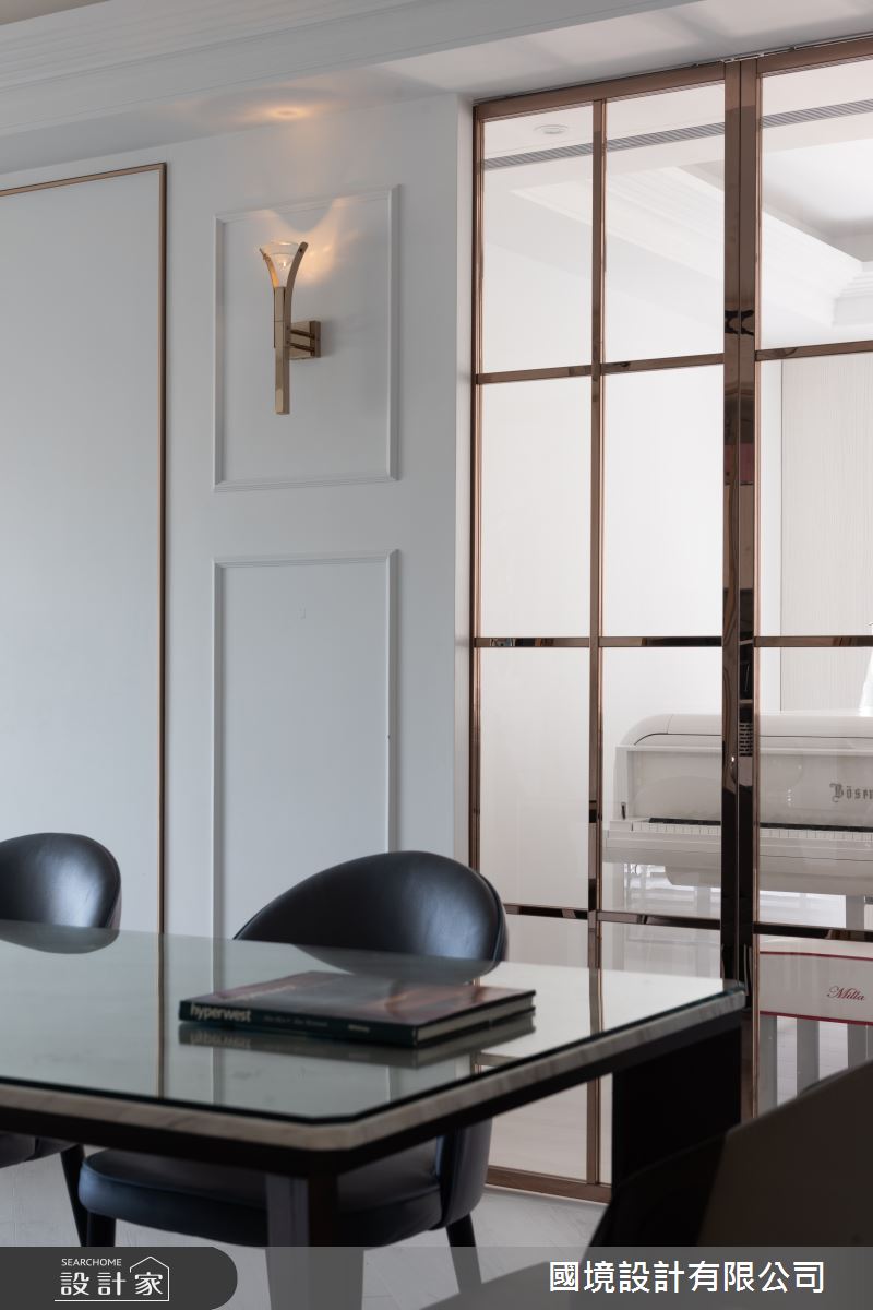 40坪新成屋(5年以下)＿混搭風餐廳案例圖片＿國境設計有限公司＿國境設計中心—鏤金之9
