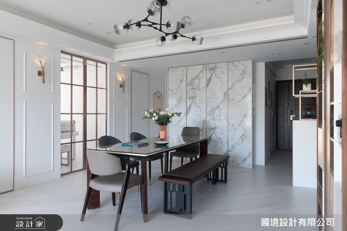 40坪新成屋(5年以下)＿混搭風餐廳案例圖片＿國境設計有限公司＿國境設計中心—鏤金之12