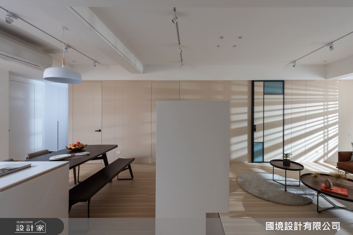 30坪老屋(41~50年)＿現代風客廳餐廳中島案例圖片＿國境設計有限公司＿國境設計中心—風動之8