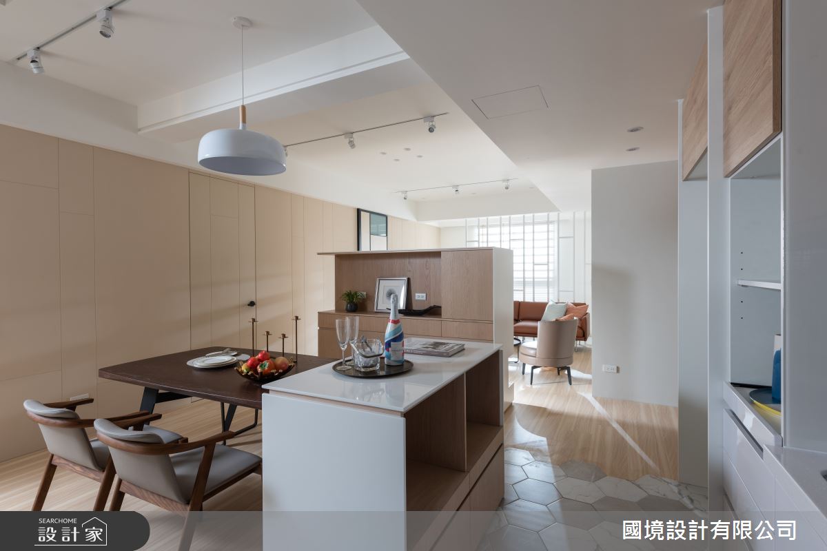 30坪老屋(41~50年)＿現代風餐廳中島案例圖片＿國境設計有限公司＿國境設計中心—風動之11