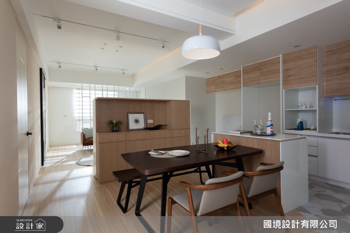30坪老屋(41~50年)＿現代風餐廳中島案例圖片＿國境設計有限公司＿國境設計中心—風動之12
