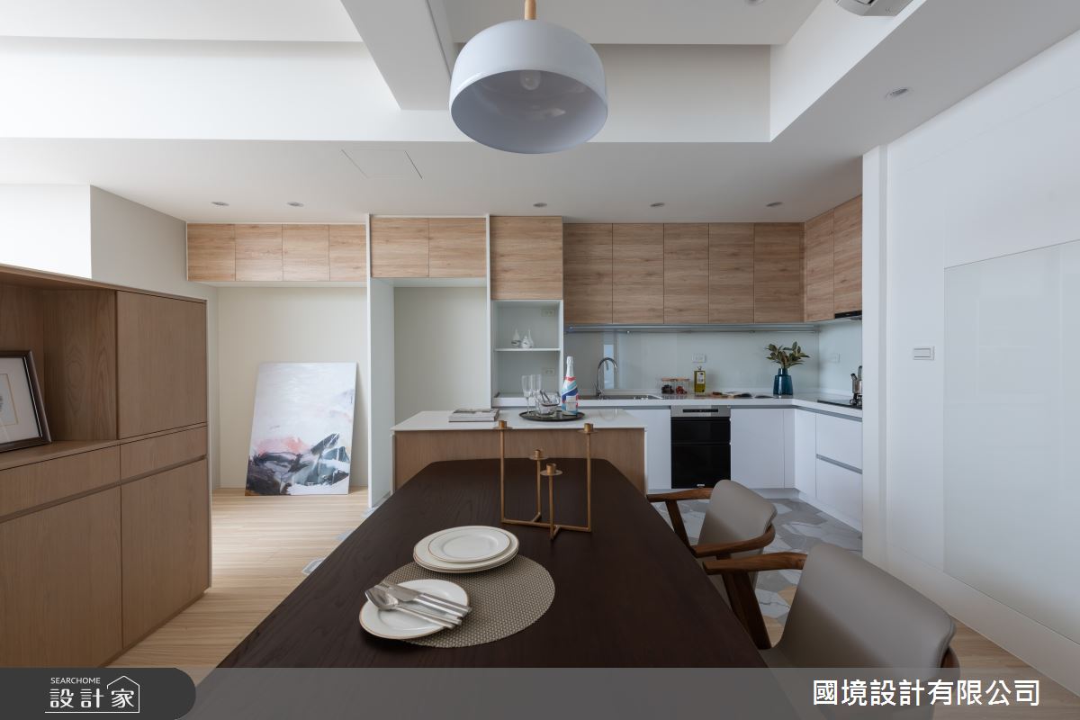 30坪老屋(41~50年)＿現代風餐廳中島案例圖片＿國境設計有限公司＿國境設計中心—風動之13