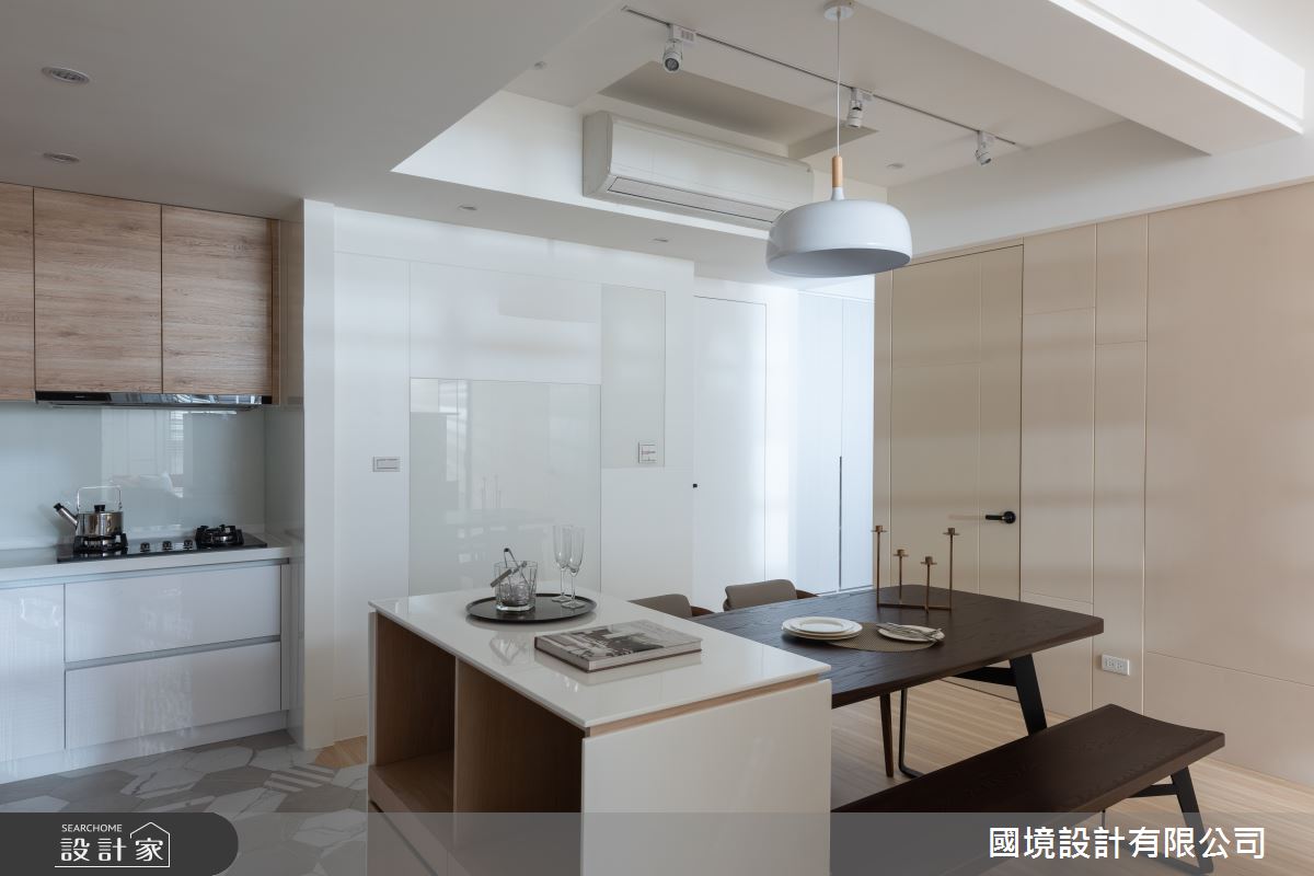 30坪老屋(41~50年)＿現代風餐廳中島案例圖片＿國境設計有限公司＿國境設計中心—風動之14