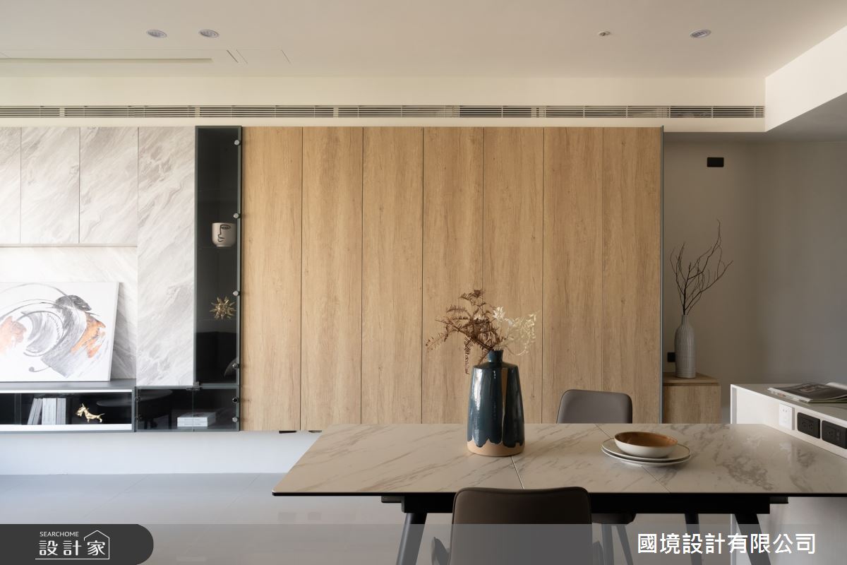 35坪新成屋(5年以下)＿現代風玄關餐廳案例圖片＿國境設計有限公司＿國境設計中心—都峰苑-靜之1