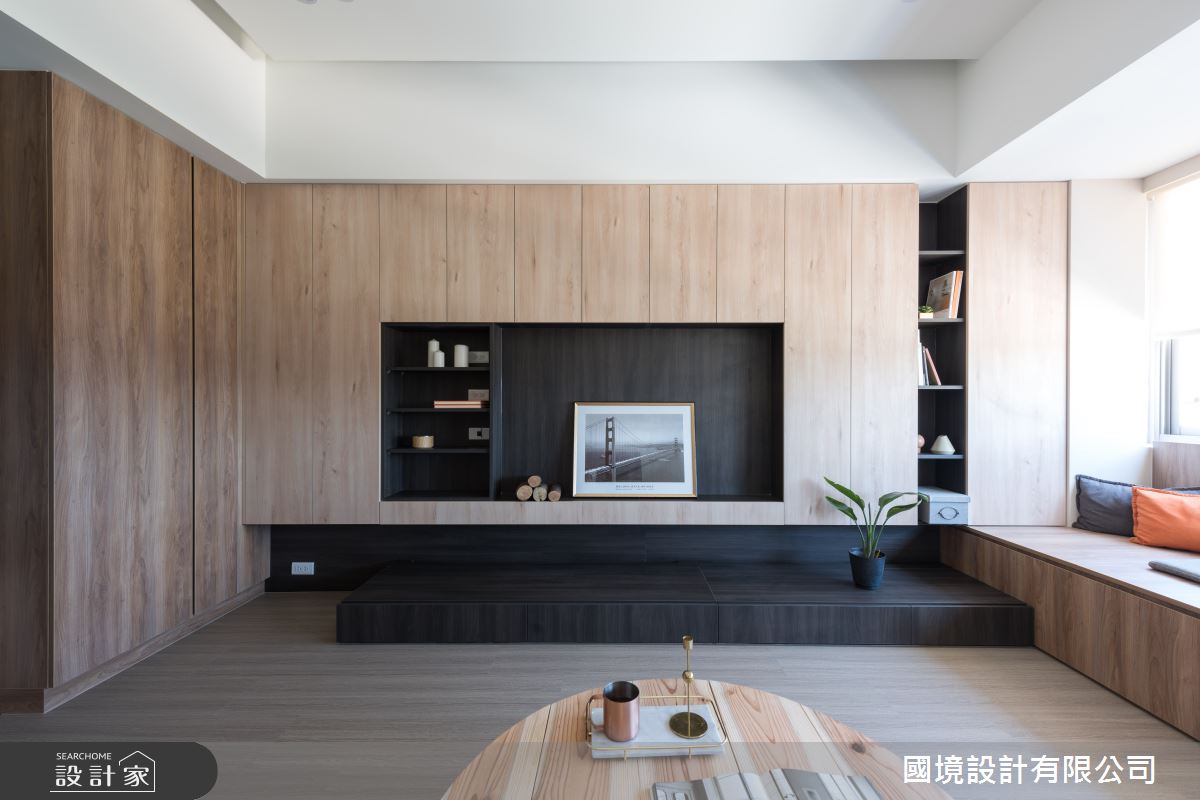 30坪老屋(41~50年)＿現代風客廳臥榻案例圖片＿國境設計有限公司＿國境設計中心—退休之4000