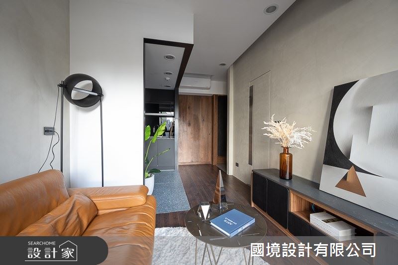 12坪中古屋(5~15年)＿簡約風客廳案例圖片＿國境設計有限公司＿國境設計中心—仁愛逸仙之4