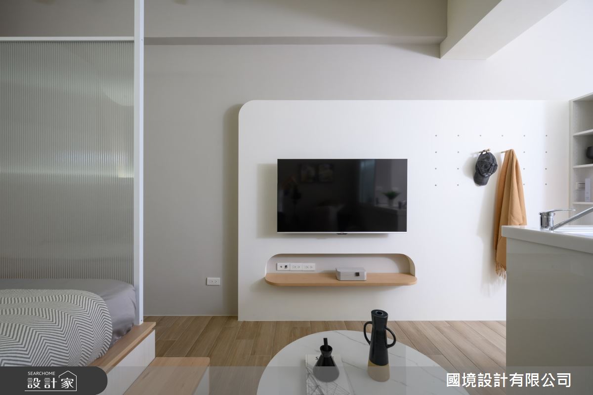 8坪新成屋(5年以下)＿簡約風客廳案例圖片＿國境設計有限公司＿國境設計中心—圓角之13