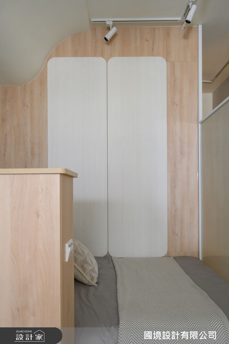 8坪新成屋(5年以下)＿簡約風臥室案例圖片＿國境設計有限公司＿國境設計中心—圓角之9