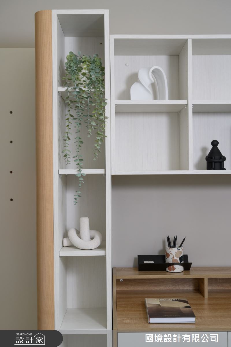 8坪新成屋(5年以下)＿簡約風書房工作區案例圖片＿國境設計有限公司＿國境設計中心—圓角之22