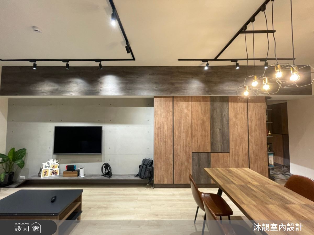 23坪新成屋(5年以下)＿工業風客廳案例圖片＿沐靚室內設計＿沐靚_02之4