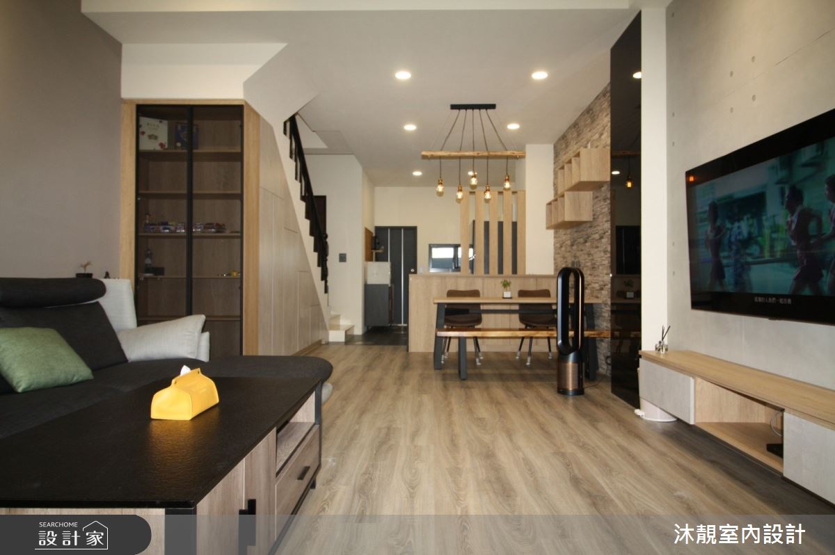 17坪新成屋(5年以下)＿工業風客廳案例圖片＿沐靚室內設計＿沐靚_03之2