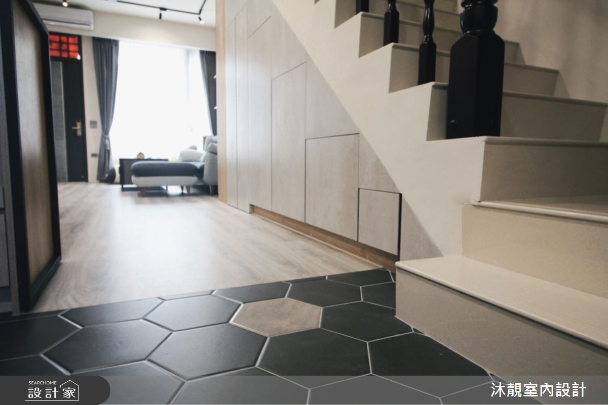 17坪新成屋(5年以下)＿工業風樓梯案例圖片＿沐靚室內設計＿沐靚_03之11