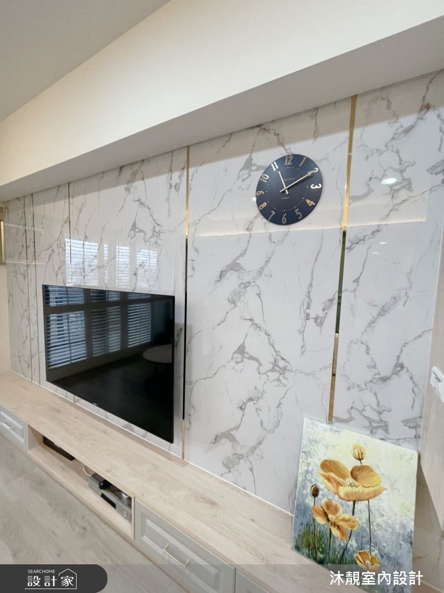 28坪新成屋(5年以下)＿新古典客廳案例圖片＿沐靚室內設計＿沐靚_05之3