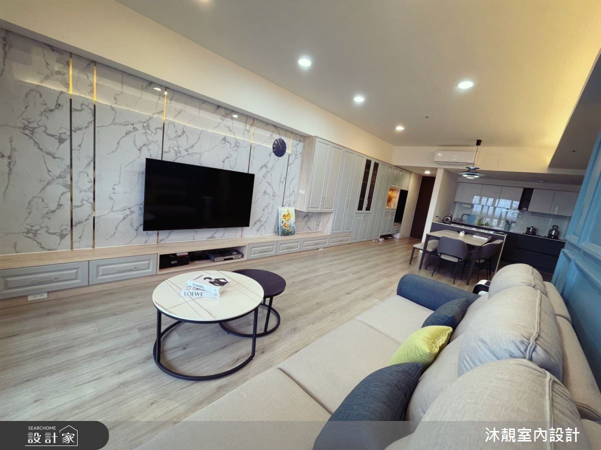 28坪新成屋(5年以下)＿新古典客廳案例圖片＿沐靚室內設計＿沐靚_05之7