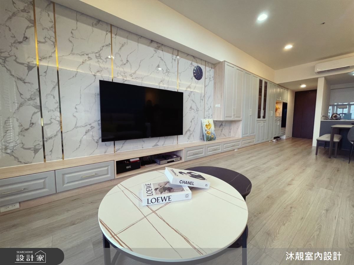 28坪新成屋(5年以下)＿新古典玄關客廳案例圖片＿沐靚室內設計＿沐靚_05之6