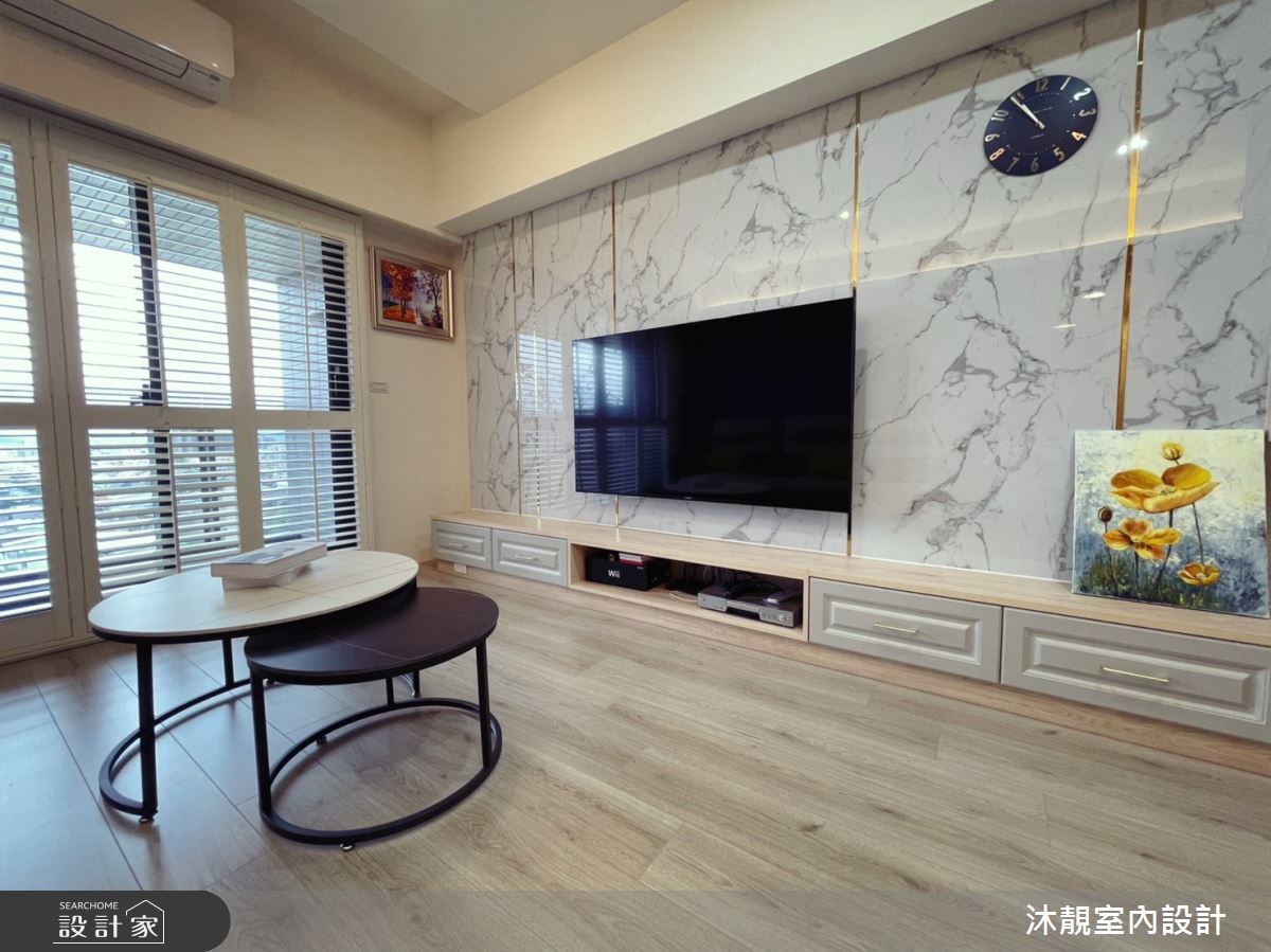 28坪新成屋(5年以下)＿新古典客廳案例圖片＿沐靚室內設計＿沐靚_05之5