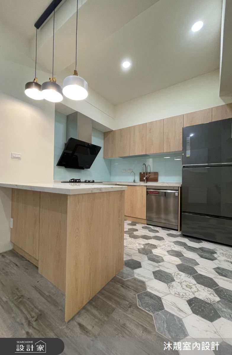 30坪老屋(16~30年)＿北歐風餐廳廚房中島案例圖片＿沐靚室內設計＿沐靚_06之8