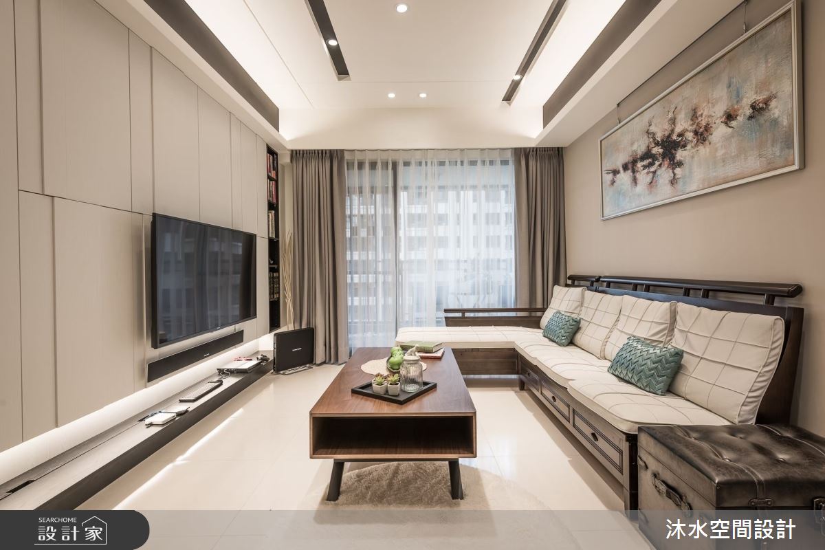 28坪中古屋(5~15年)＿人文禪風客廳案例圖片＿沐水空間設計＿沐水_03之5