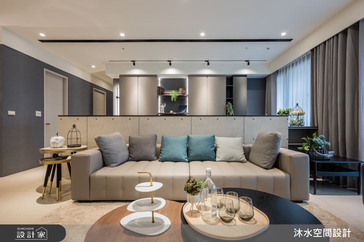 40坪新成屋(5年以下)＿混搭風客廳案例圖片＿沐水空間設計＿沐水_05之10