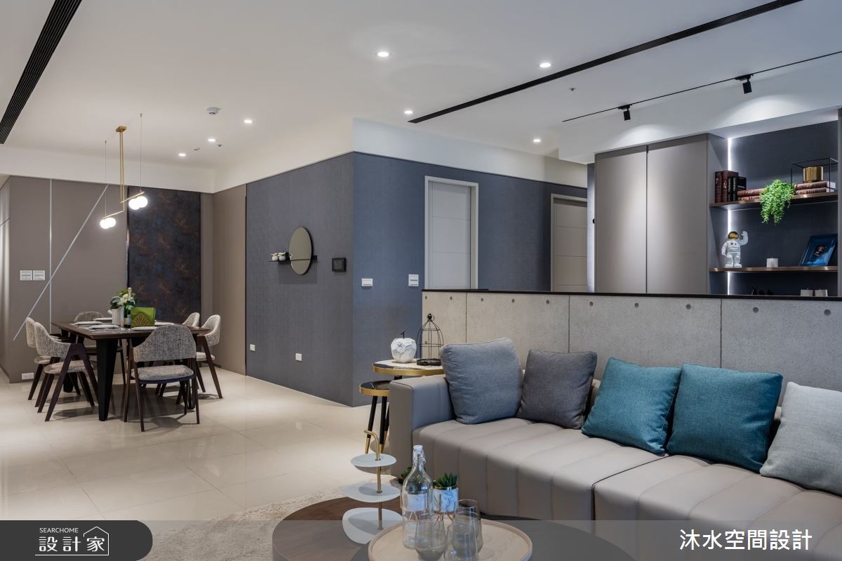 40坪新成屋(5年以下)＿混搭風客廳案例圖片＿沐水空間設計＿沐水_05之11