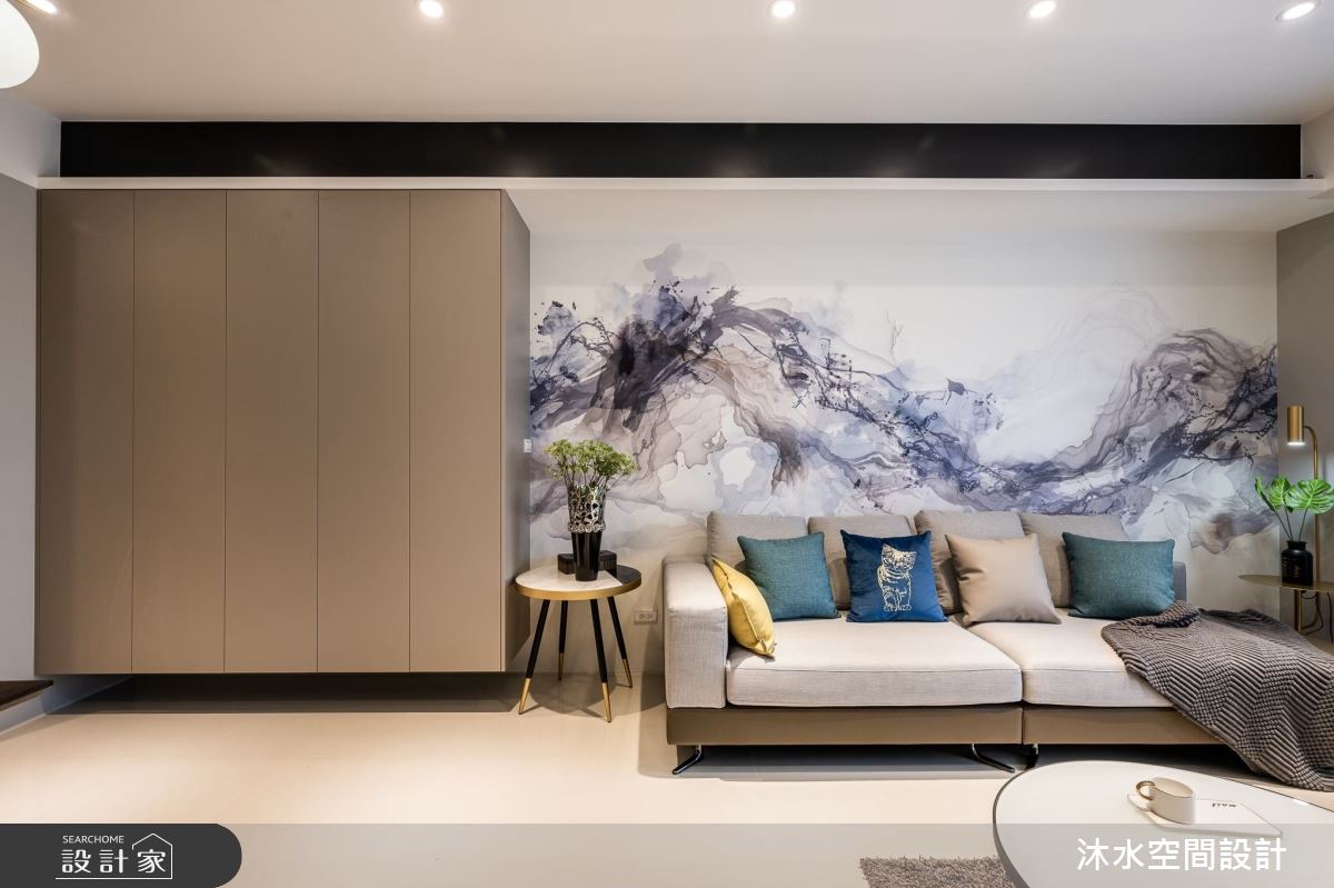 25坪新成屋(5年以下)＿混搭風客廳案例圖片＿沐水空間設計＿沐水_09之5