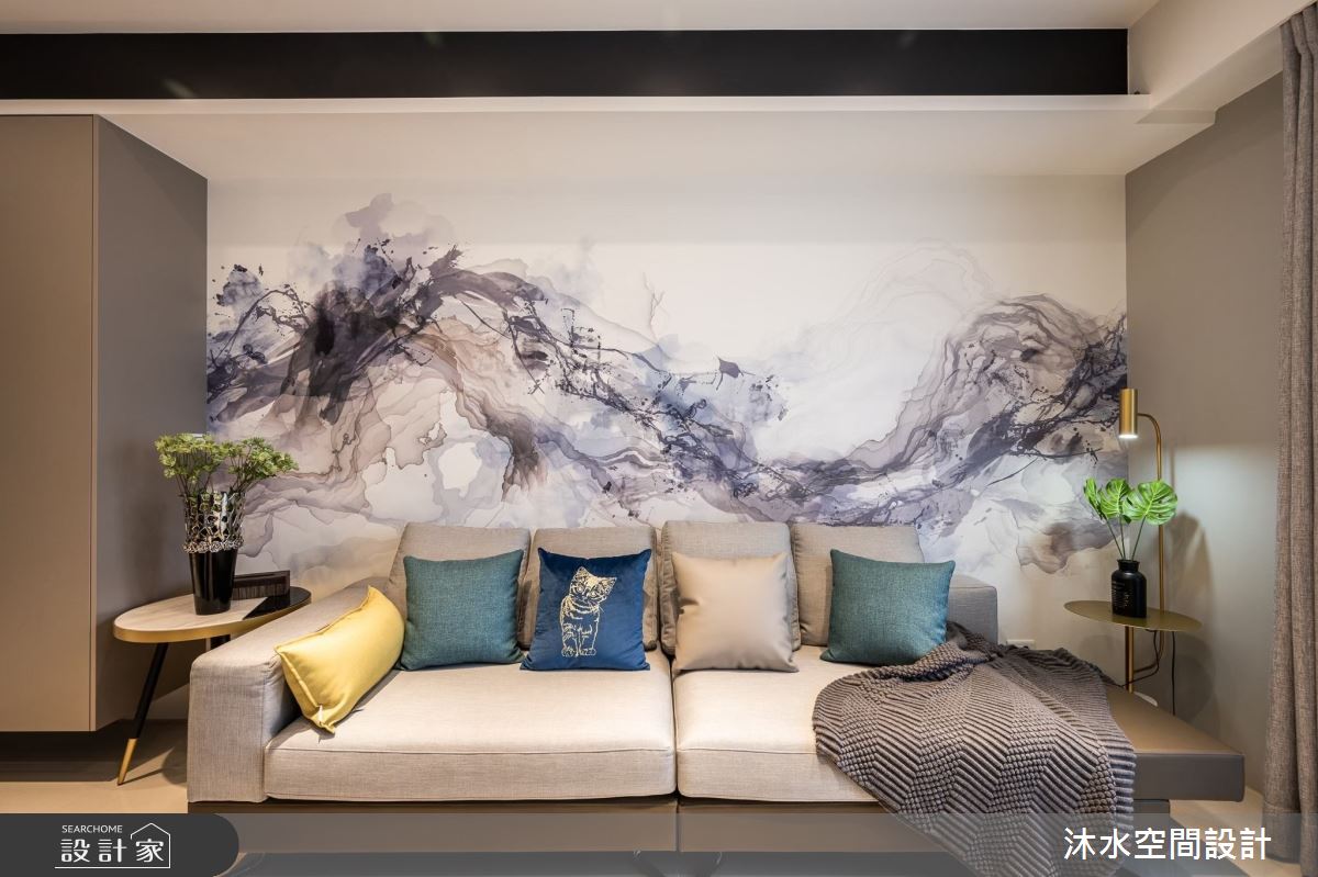 25坪新成屋(5年以下)＿混搭風客廳案例圖片＿沐水空間設計＿沐水_09之7